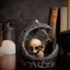 Mystic Legends Skull and Moon Backflow Incense Burner