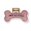 I Love My Jack Russell Squeaky Dog Toy