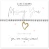 Life Charms Missing You Bracelet