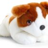 Brown and White Dog Soft Toy – Keel Toys