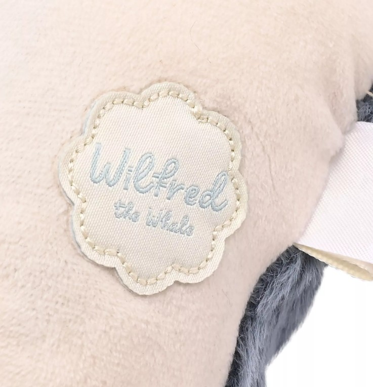 The Plush Dark Blue Wilfred Whale 28cm