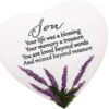 Thoughts of You Heart Stone Lavender Son