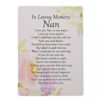Graveside Card – “In Loving Memory Nan”