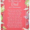 In Memory of Dad at Christmas – Graveside Card
