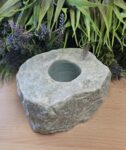 green aventurine candle holder