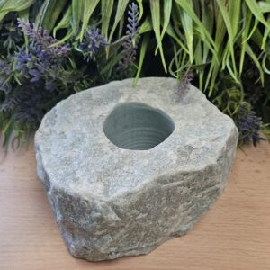 green aventurine candle holder