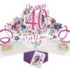 Happy 40th Birthday Pop Up Card