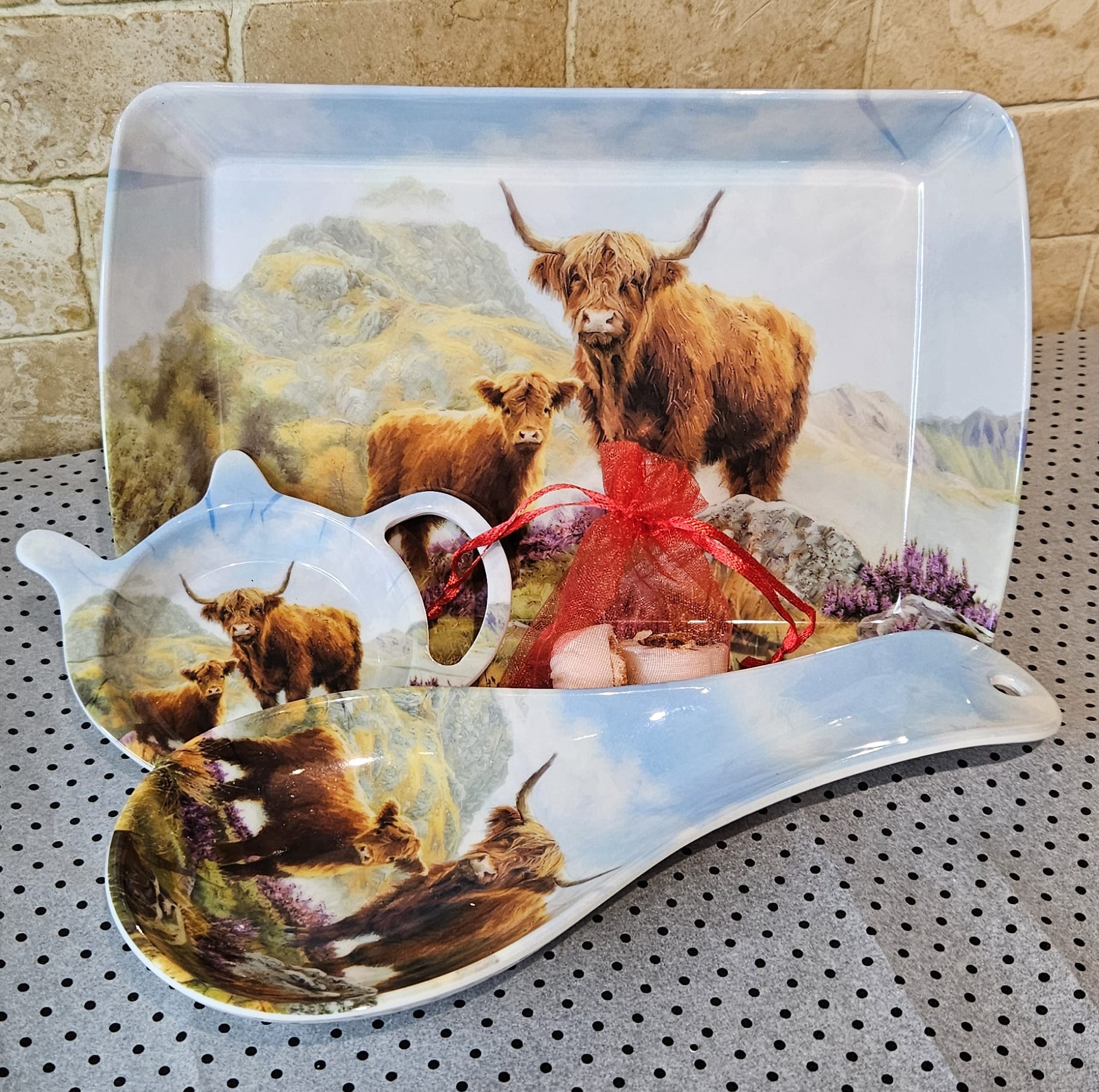 highland cow kitchenware gift set