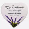 Thoughts of You Heart Stone Lavender Husband