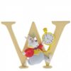 Disney W White Rabbit Alice in Wonderland Ornamental Letter