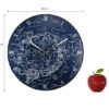 Nextime Wall Clock Glow in the Dark Milky Way Dome