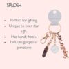 Sagittarius Keyring Rose Gold with Amethyst Crystal
