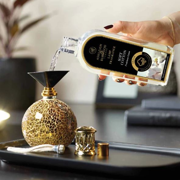 soft cotton oil in lamp