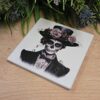 Gothic Man in a Top Hat Ceramic Coaster
